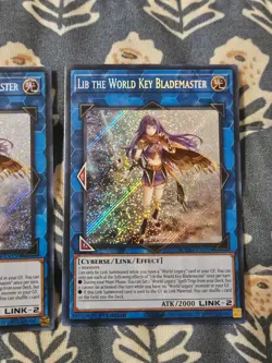 Lib the World Key Blademaster x3 Secret Rare BLMM-EN159 Yugioh - Image 5