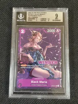 One Piece BGS 9 BLACK MARIA ST04-011 - ENG ENGLISH WINNER - Image 1