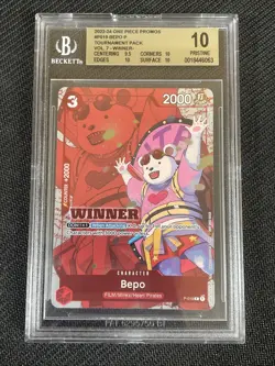 One Piece BGS 10 BEPO P-019 - ENG ENGLISH WINNER - Image 1