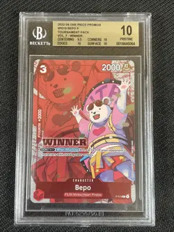 One Piece BGS 10 BEPO P-019 - ENG ENGLISH WINNER - Image 1