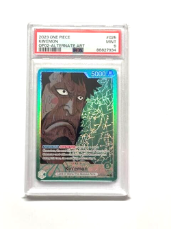 One Piece TCG PSA 9 KIN'EMON Alt Art OP02-025 L OP2 OP-02 - 2023 ENGLISH - Image 1