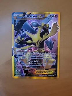 Alakazam EX 125/124 2016 Fates Collide Pokemon Card Secret Rare Alt Art - Mp - Image 1