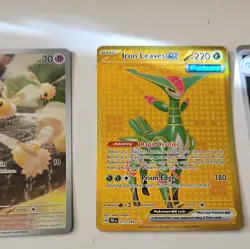 Pokemon TCG 6-Card Foil Lot Cutiefly Iron Leaves Palafin Pawmi Zamazenta - Image 3