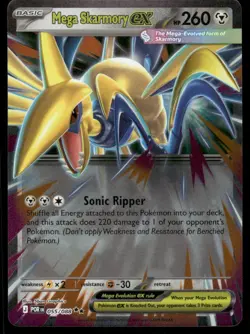 Pokemon Cards Mega Skarmory ex 055/088 Perfect Order Double Rare NM - Image 1