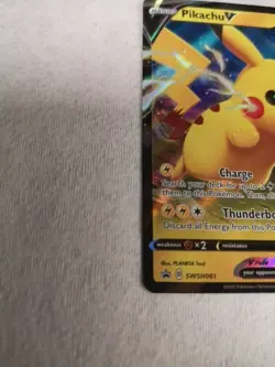 Pikachu V SWSH061 - Full Art Promo Rare Pokemon Card - Image 2
