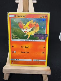 Fennekin Stamped Holo Promo Card - Forbidden Light 15/131 - Image 1