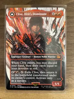 Clive, Ifrit's Dominant (Borderless) Final Fantasy MTG Regular Near Mint - Image 1