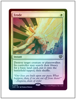 1x Erode, Secrets of Strixhaven, Foil, Magic MTG NM - Image 1