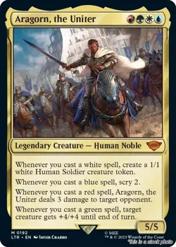Aragorn, the Uniter [LTR - 192] - NM TCG MTG - Image 1
