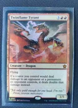 Twinflame Tyrant *Foil* - FDN - NM - Magic The Gathering - MTG - Image 1