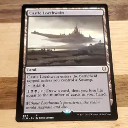 1x Castle Locthwain, CLBG, Magic MTG Off Center Misprint - Image 1