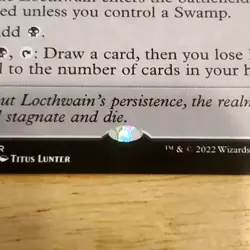 1x Castle Locthwain, CLBG, Magic MTG Off Center Misprint - Image 3