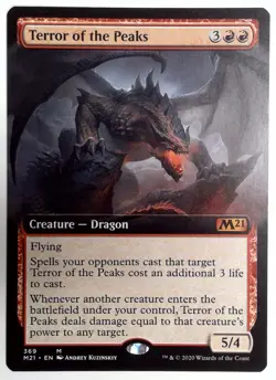 MTG - Terror of the Peaks (Extended Art) - Core Set 2021 (M21) - Image 1