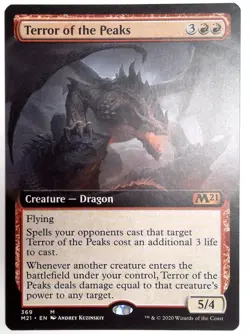 MTG - Terror of the Peaks (Extended Art) - Core Set 2021 (M21) - Image 2