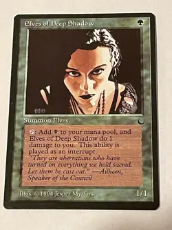 Elves of Deep Shadow MTG The Dark Single - Image 1