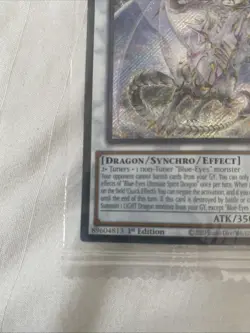 Yugioh Blue-Eyes Ultimate Spirit Dragon SDWD-EN043 Secret Rare 1st Ed SEALED - Image 5