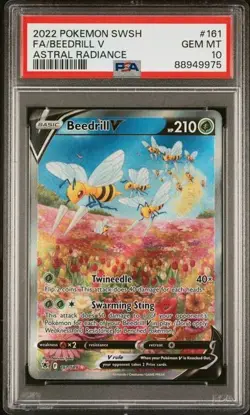 Beedrill V Pokemon Astral Radiance Full Art 161/189 PSA 10 - Image 1