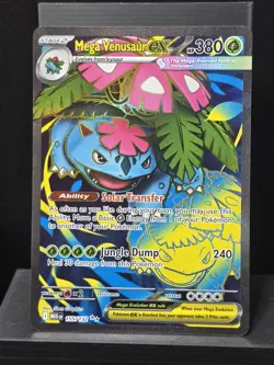 Pokemon Mega Venusaur ex 155/132 Mega Evolution Ultra Rare Full Art Holofoil NM - Image 2
