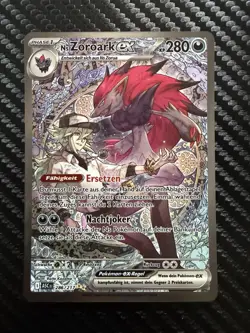 Pokemon TCG N’s Zoroark Ex 286/217 SIR Ascended Heroes Erhabene Helden SAR - Image 1