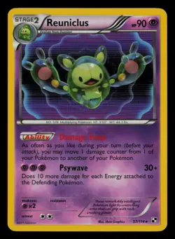 Reuniclus 57/114 Holo Rare Black & White Pokemon Reverse Holo Near Mint - Image 1