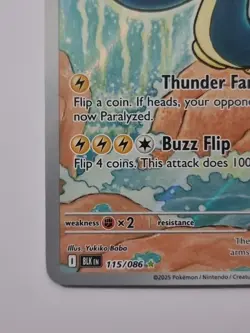 2025 Pokemon TCG English SV Black Bolt Eelektross 115/086 Illustration Rare - Image 3