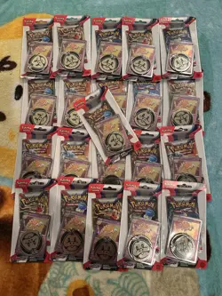 Pokemon TCG Scarlet & Violet Checklane Blister Espathra Lot of 21 Factory Sealed - Image 1