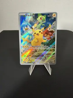 Pikachu SVP 027 Paldea Evolved Pokemon Center ETB Stamped *MP COND CHECK PICS - Image 1