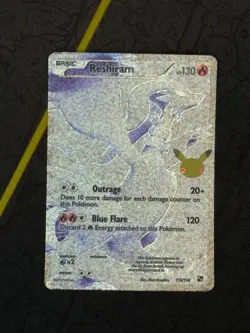 Pokemon Reshiram 113/114 Celebrations Classic Collection Full Art Holo 130 HP - Image 1
