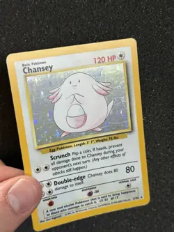 Pokemon Chansey 3/102 Holo 1999-2000 UK 4th Print Base Set - Image 3