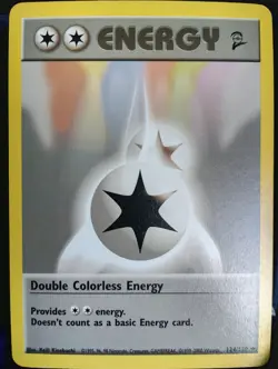 Pokemon TCG-Double Colorless Energy #124/130 Base Set 2-English NM - Image 1