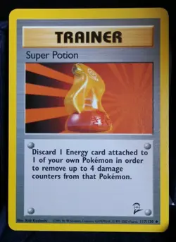 Pokemon TCG-Super Option Trainer #117/130-Base Set 2-English NM - Image 1