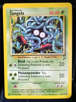Pokemon TCG Tangela #96/130-Base Set 2-English NM - Image 1