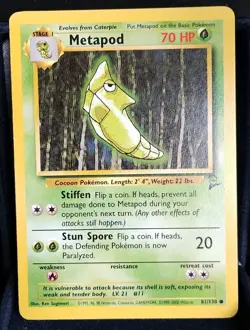 Pokemon TCG Metapod #81/130-Base Set 2-English NM - Image 1
