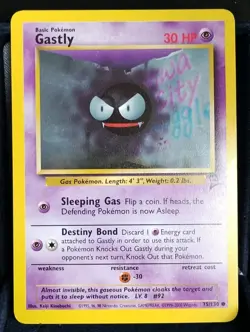 Pokemon TCG Gastly #75/130-Base Set 2-English NM - Image 1