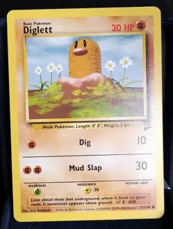 Pokemon TCG Diglett #71/130-Base Set 2- English NM - Image 1