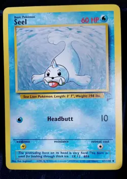 Pokemon TCG Seel #61/130-Base Set 2-English NM - Image 1