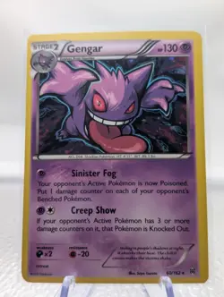 2015 Pokemon BREAKTHROUGH GENGAR COSMOS HOLO 60/162 RARE! light play - Image 1