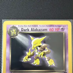 Dark Alakazam 18/82 Non Holo Rare Team Rocket Pokemon WOTC - Image 2