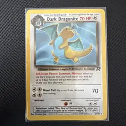 ⚪ Dark Dragonite ⚪ 22/82 – Team Rocket – Unlimited – MP/HP – Pokemon TCG - Image 1