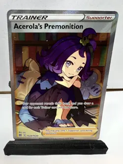 NM Full Art Acerola's Premonition Pokemon Brilliant Stars Trainer Gallery #TG24 - Image 1