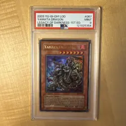 YUGIOH! Yamata Dragon LOD-067 Ultra Rare 1st Edition PSA 9 MINT New Cert - Image 3