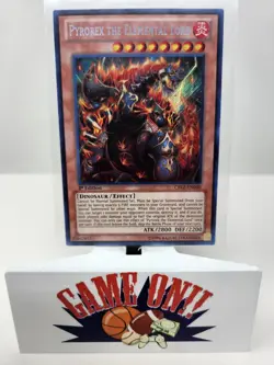 YuGiOh Pyrorex the Elemental Lord CBLZ-EN040 1st Edition Secret Rare NM - Image 1