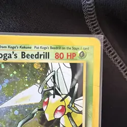 Pokemon TCG WOTC Gym Challenge Kogas Beedrill Holo Card 9/132 Unlimited Rare - Image 3