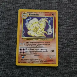 Ninetales HOLO 12/102 Unlimited Base Set Rare Original Pokemon Card WOTC Vintage - Image 1