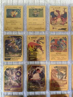 Lot Of 25 Gold Foil Fan Art Pokemon Cards - Image 3
