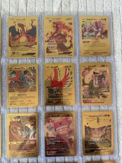 Lot Of 25 Gold Foil Fan Art Pokemon Cards - Image 4