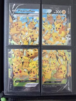 Pikachu V-Union SWSH139-142 25th Anniversary Promo Set of 4 Pokemon Cards NM - Image 1