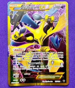 Alakazam EX 125/124 | XY Fates Collide Secret Rare | 2016 Pokemon TCG Card | DMG - Image 1