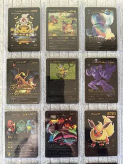 Lot Of 25 Black Foil Fan Art Pokemon Cards - Image 2