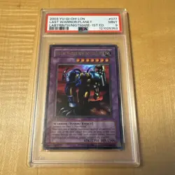 YUGIOH! The Last Warrior From Another Planet LON 1st Edition PSA 9 New Cert # - Image 1
